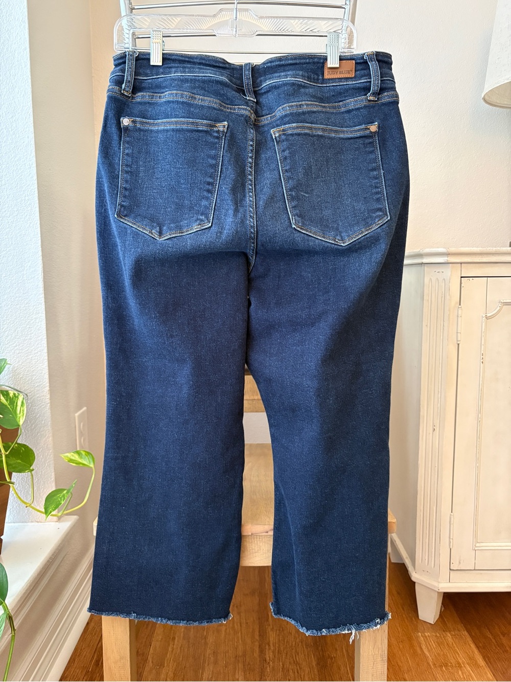 Judy Blue Dark Wide-Leg Crop Jeans Sz 16W - Picture 2 of 7